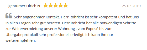Referenz zur Vermietung durch Röhricht Immobilien