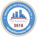 Teilnahme Fachtraining für Immobilienmakler PMA